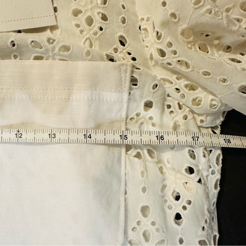 NWT Veronica Beard Rafaela White Eyelet Lace Mini Dress - Size 4 - Picture 11 of 14
